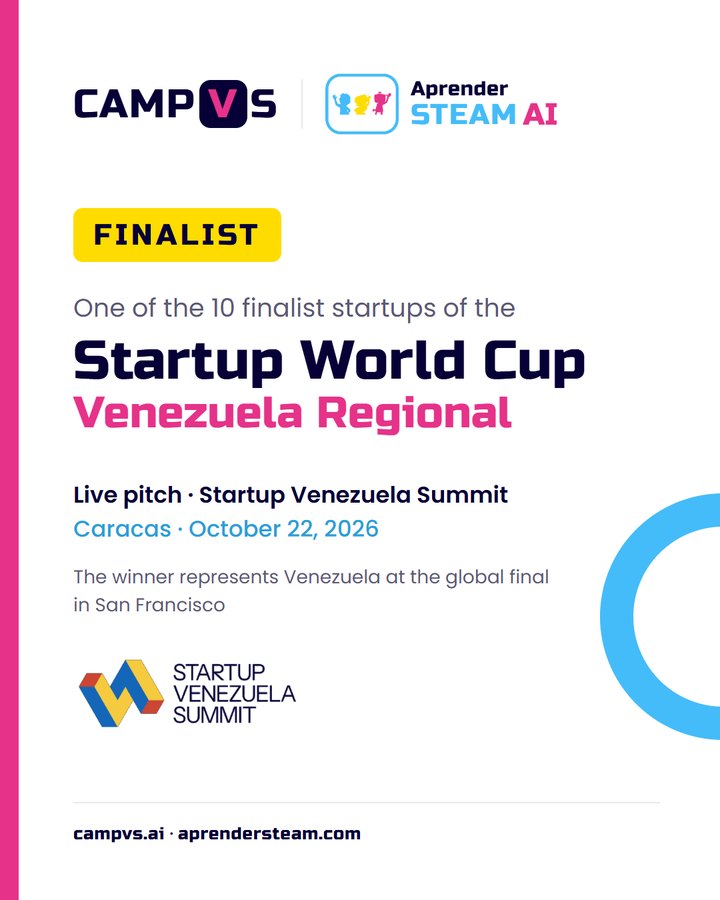 Campvs, finalist of the Startup World Cup Venezuela Regional 2026
